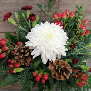 Lumipallo-kukkakimppu