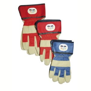 Lasten nahkainen työkäsine